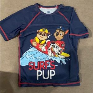 Boy swim t and trunk